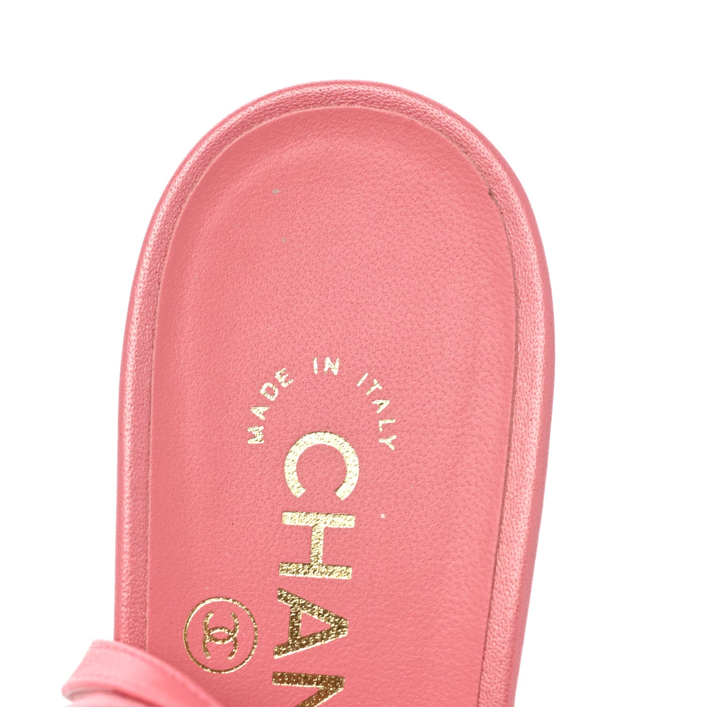 Iridescent Lambskin Cap Toe CC Slingback Pumps 39 Pink Black