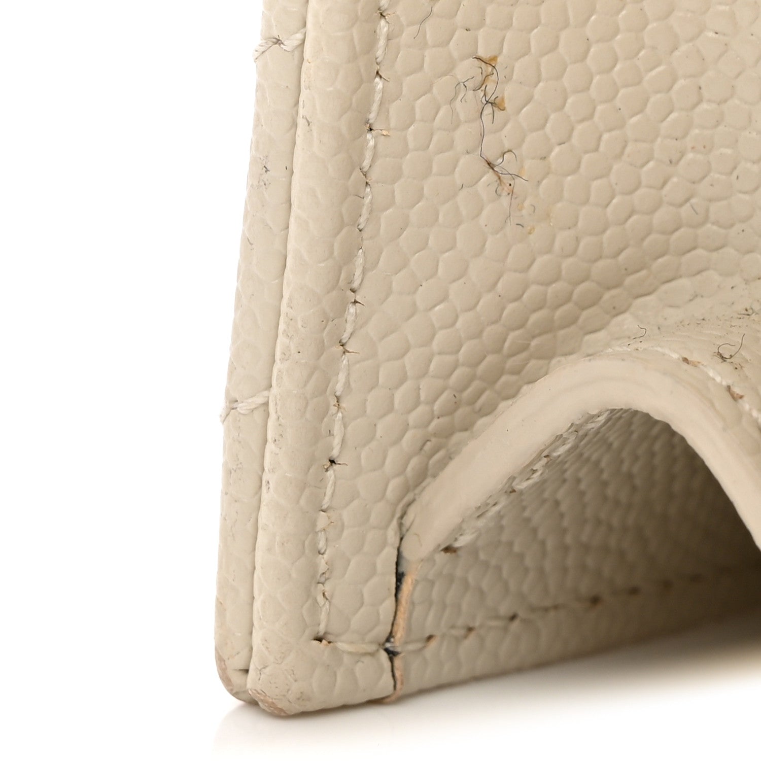 Saint Laurent Grain De Poudre Matelasse Chevron Monogram Envelope Chain Wallet Crema Soft 11 of 13