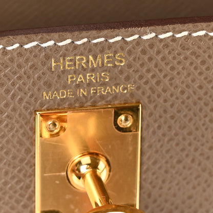 Hermes Epsom Kelly Sellier 25 Etoupe 6 of 11