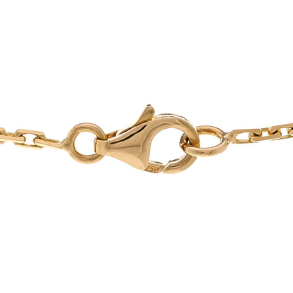 Cartier 18K Yellow Gold Diamond Interlocking LOVE Necklace 4 of 6