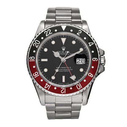 Rolex Stainless Steel 40mm Oyster Perpetual Date GMT Master II Coke Watch 16710 1 of 4