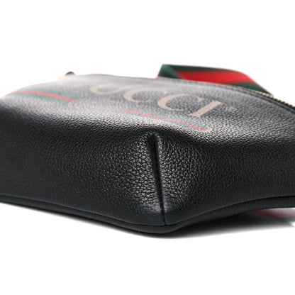 Gucci Grained Calfskin Small Logo Belt Bag Black 9 of 9