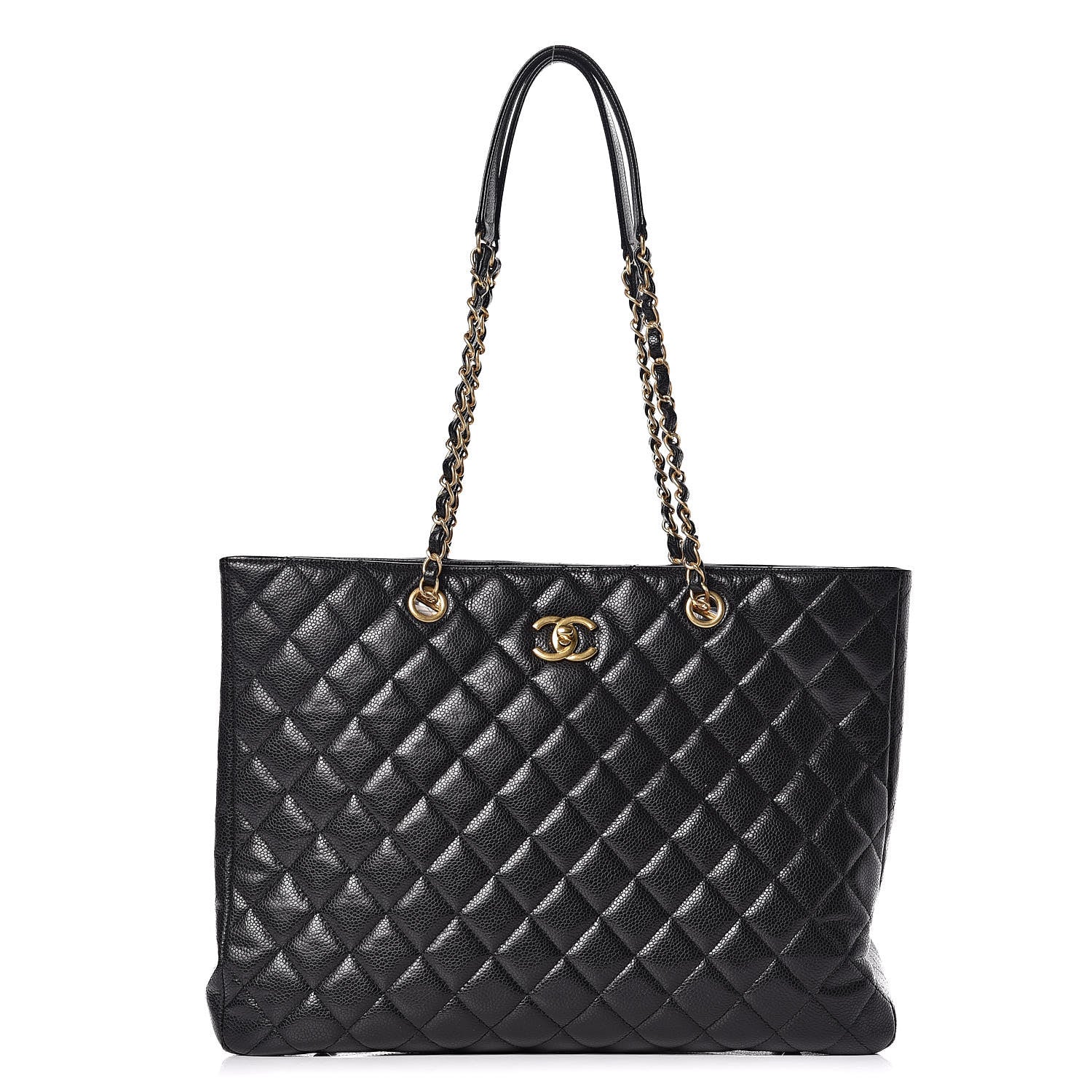 Chanel Caviar Quilted Large Classic Shopping Tote Black 1 of 13