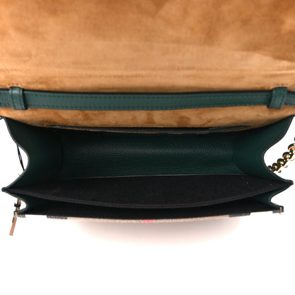 Burberry Derby Calfskin House Check Small Macken Crossbody Bag Green 5 of 13
