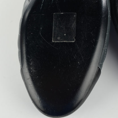 Chanel Lambskin Quilted Cap Toe CC Ballerina Flats 39.5 Charcoal Black 10 of 11