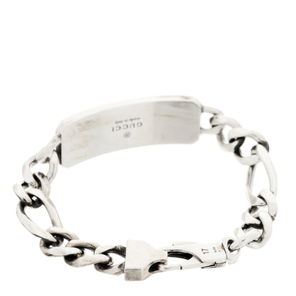 Gucci Sterling Silver GG Bee ID Chain Bracelet 3 of 7