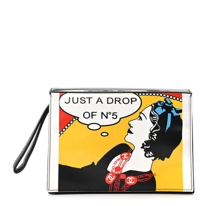 Chanel Patent Just a Drop of N°5 Comic Coco Clutch 1 of 10