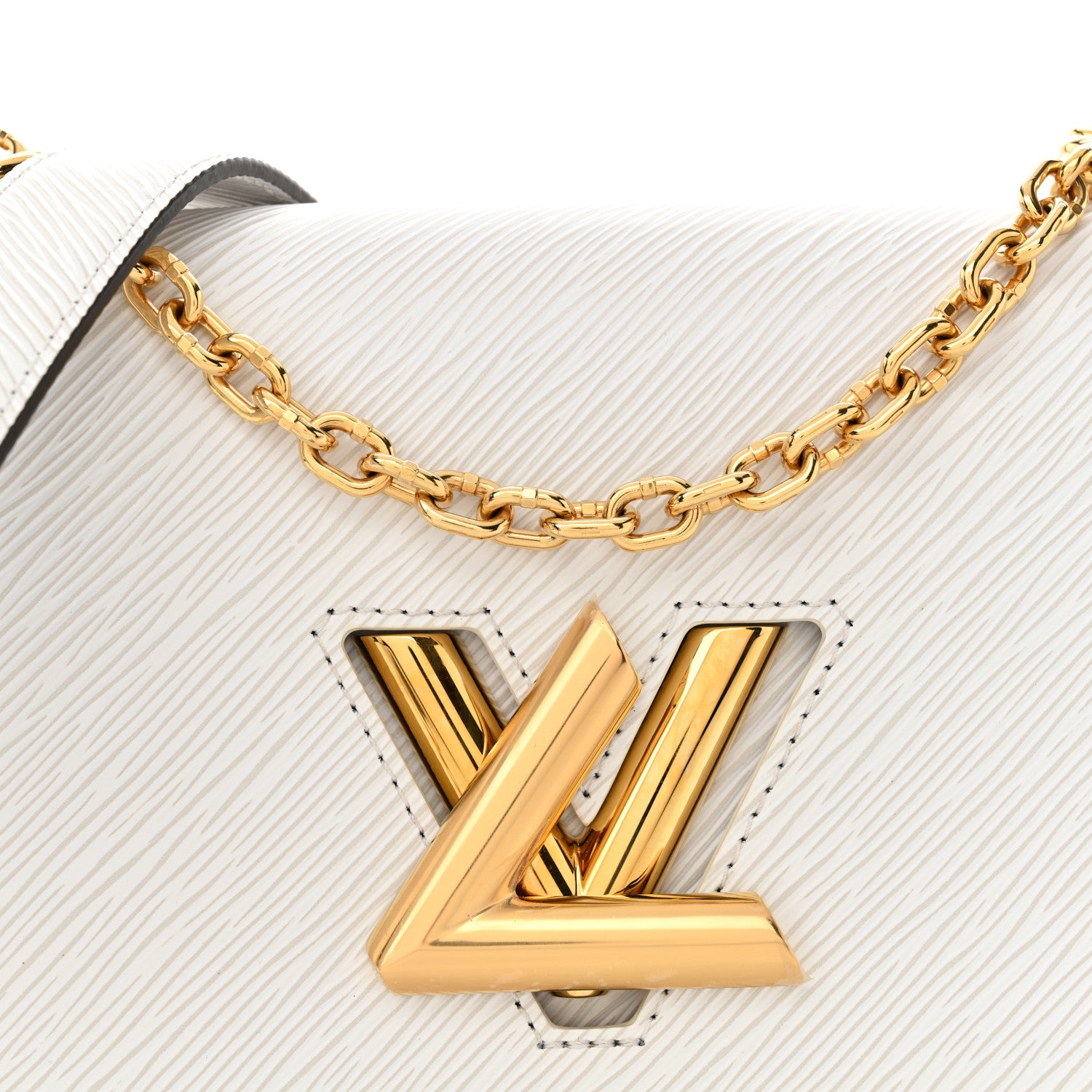Louis Vuitton Epi Twist Shoulder Bag MM White 9 of 12