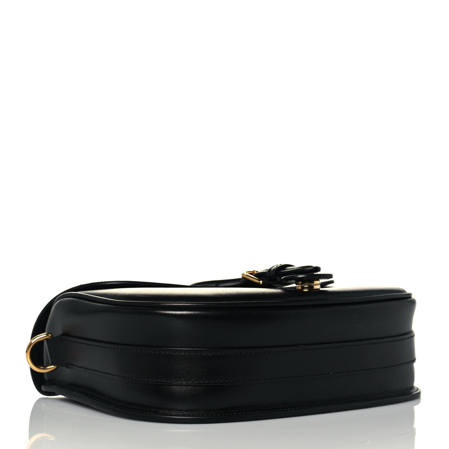 Box Calfskin Medium Bobby Flap Black