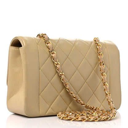 Chanel Lambskin Quilted Small Single Flap Beige 3 of 14