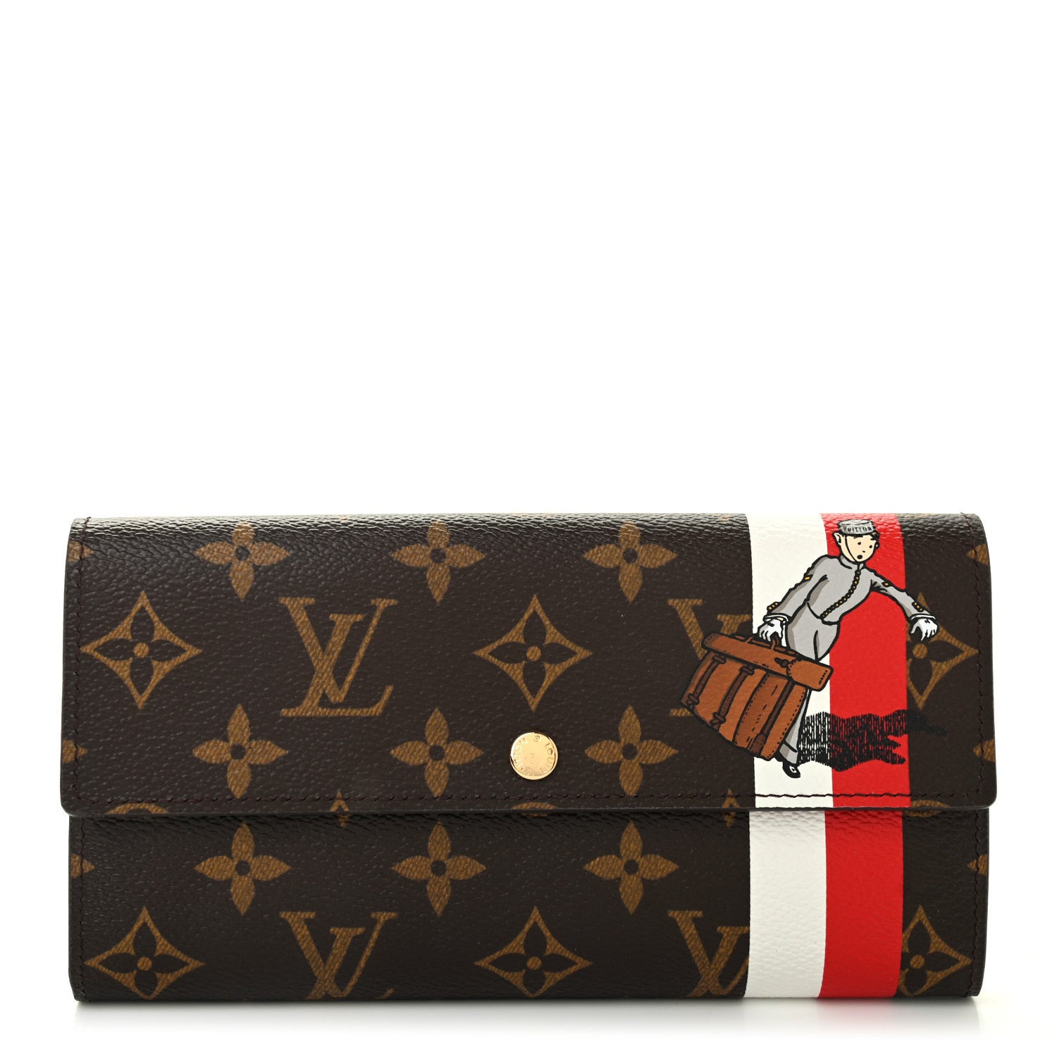 Louis Vuitton Monogram Groom Sarah Wallet 1 of 7