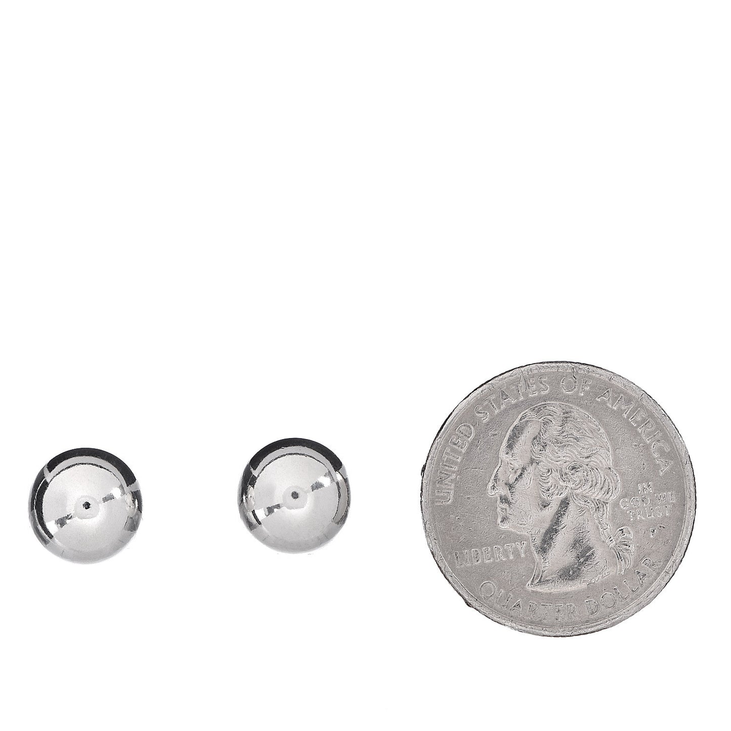 Sterling Silver 10mm HardWear Ball Earrings
