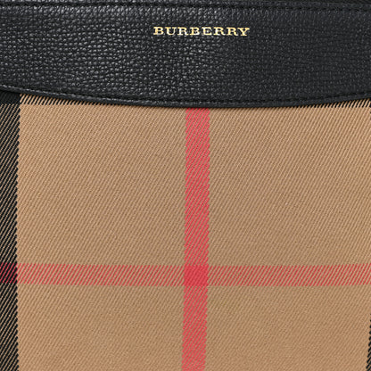 Burberry House Check Derby Peyton Crossbody Clutch Bag Black 7 of 9