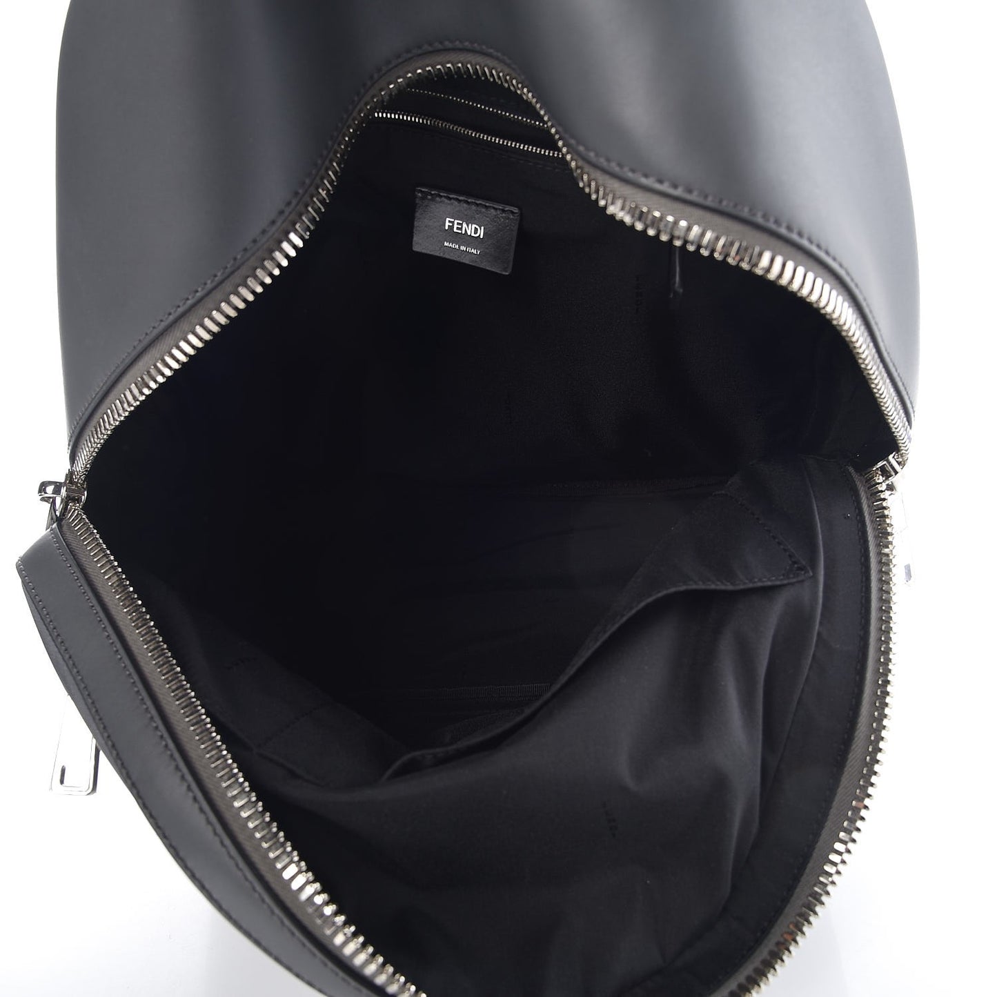 Nylon Calfskin Faces No Words Emoticon Pouch Pocket Backpack Asfalto