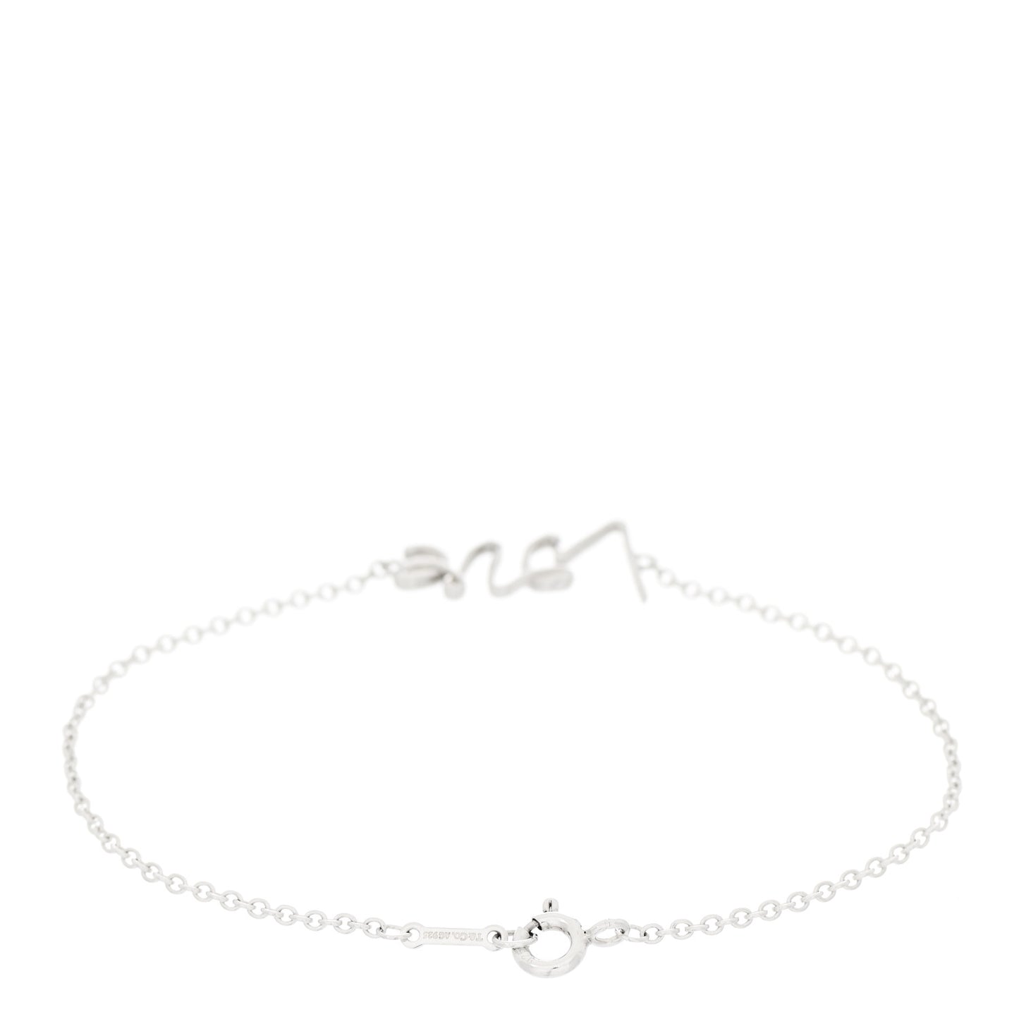 Sterling Silver Graffiti Love Bracelet