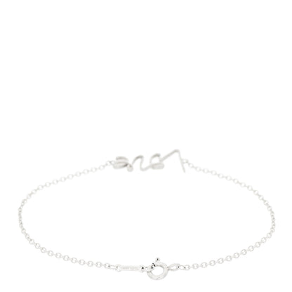 Tiffany Sterling Silver Graffiti Love Bracelet 2 of 5