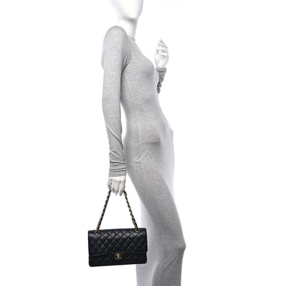 Chanel Caviar Quilted Medium Double Flap Black 2 of 11