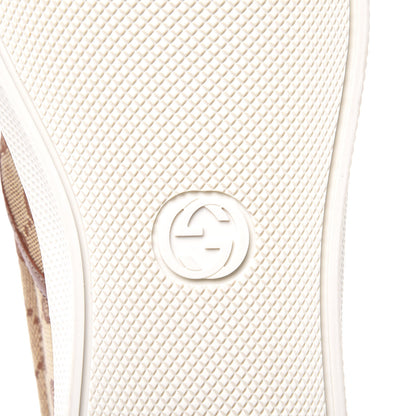 Gucci X MLB GG Monogram NY Yankees Embroidered Mens Slip On Sneakers 6 Beige Ruggine Rust 11 of 13