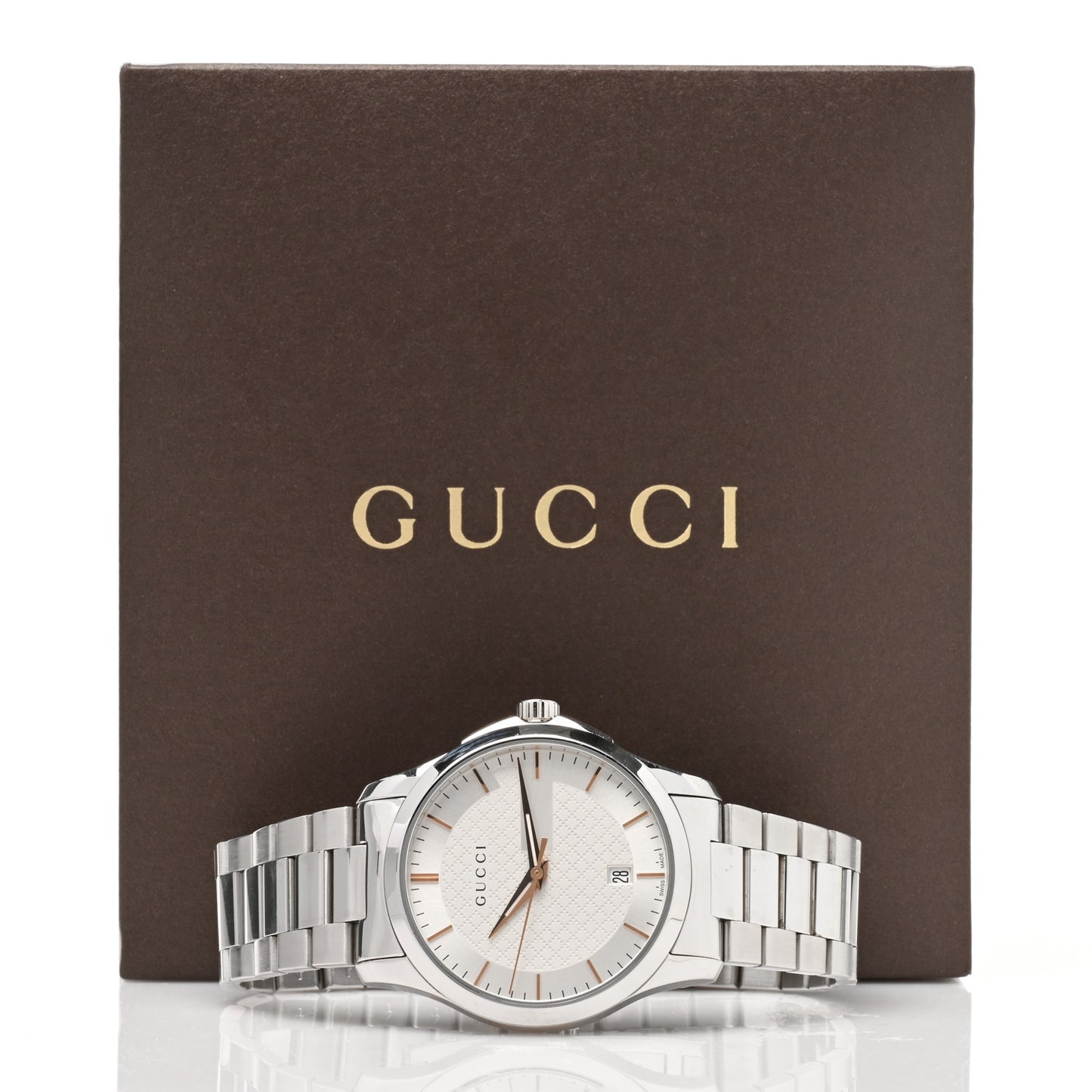 Stainless Steel 38mm G-Timeless Diamante Quartz Watch