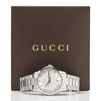 Gucci Stainless Steel 38mm G-Timeless Diamante Quartz Watch 5 of 5