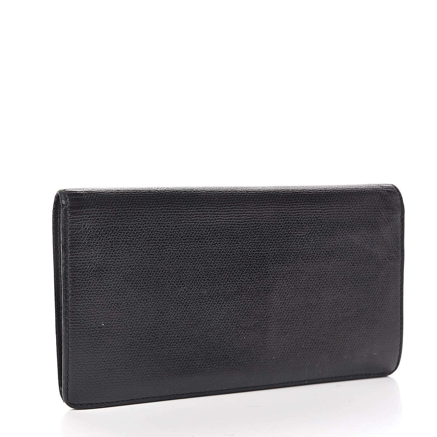 Chanel Grained Calfskin CC Button Yen Wallet Black 3 of 14