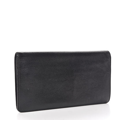 Chanel Grained Calfskin CC Button Yen Wallet Black 3 of 14