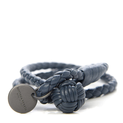 Bottega Veneta Nappa Intrecciato Bracelet XS Blue 1 of 4