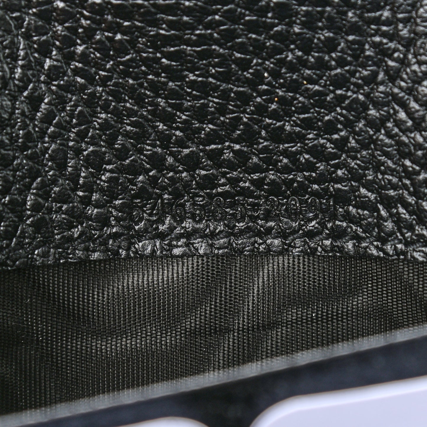 Dollar Calfskin GG Supreme Monogram Petite GG Marmont Wallet Chain Bag Black Beige Ebony