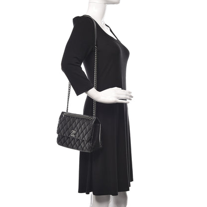 Chanel Aged Calfskin Quilted Small Lady Pearly Flap Black 2 of 12