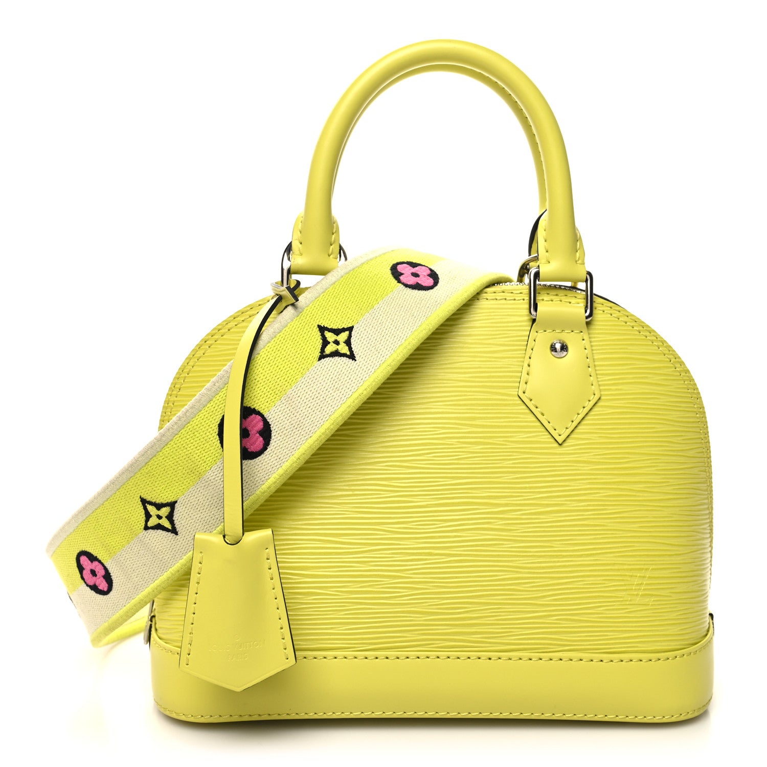 Louis Vuitton Epi Jacquard Alma BB Yellow Citron 1 of 9