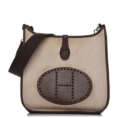 Hermes Toile Natural Barenia Evelyne GM Ebene 1 of 14