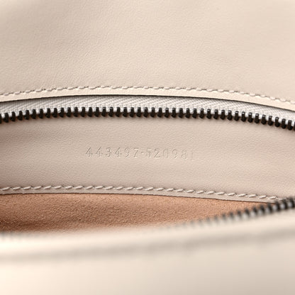 Gucci Calfskin Matelasse Small GG Marmont Shoulder Bag White 7 of 9