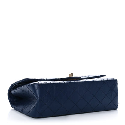 Chanel Aged Calfskin Quilted 2.55 Reissue 225 Flap Navy 4 of 13