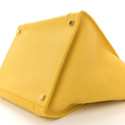 Celine Supple Calfskin Medium Phantom Luggage Sun Yellow 11 of 16