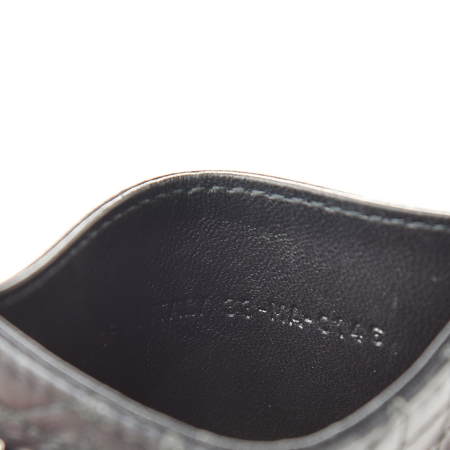 Lambskin Cannage Lady Dior Card Holder Black