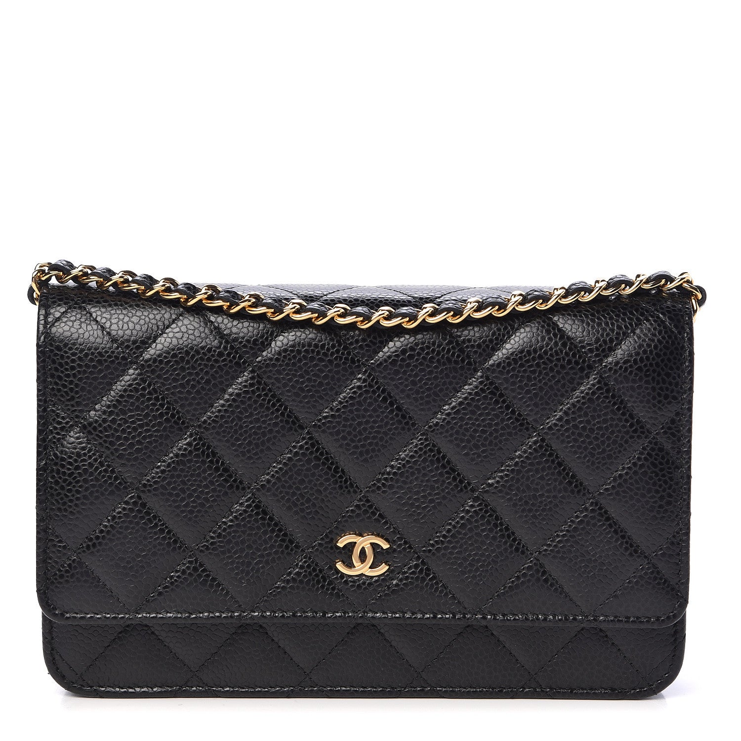 Chanel Caviar Quilted Wallet On Chain WOC Black 1 of 11