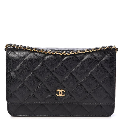 Chanel Caviar Quilted Wallet On Chain WOC Black 1 of 11
