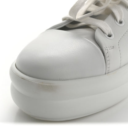 Hermes Calfskin Womens Happy Sneakers 37 White 11 of 12
