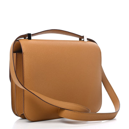 Hermes Epsom Enamel Constance 24 Sesame Lime 2 of 4