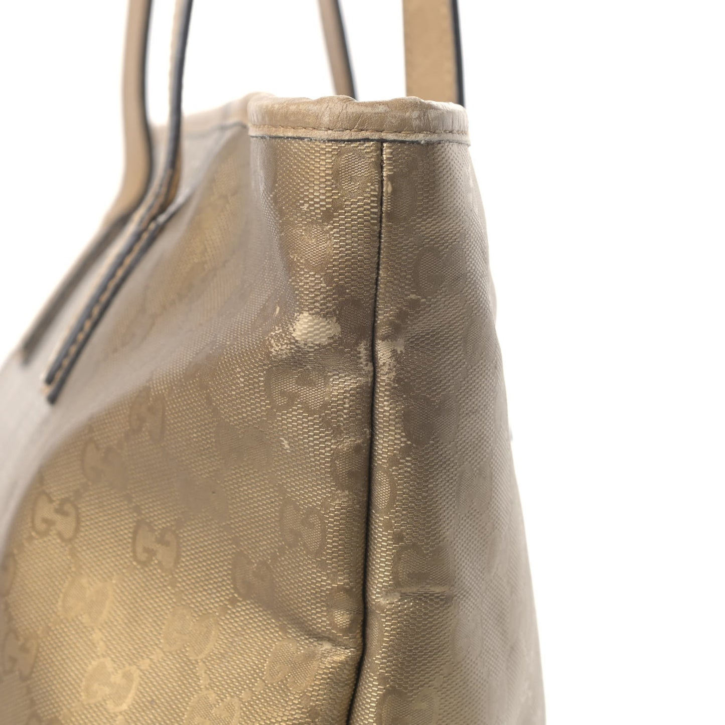 Imprime Monogram Medium Zippered Shopping Tote Champagne