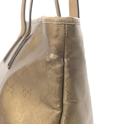 Gucci Imprime Monogram Medium Zippered Shopping Tote Champagne 9 of 13