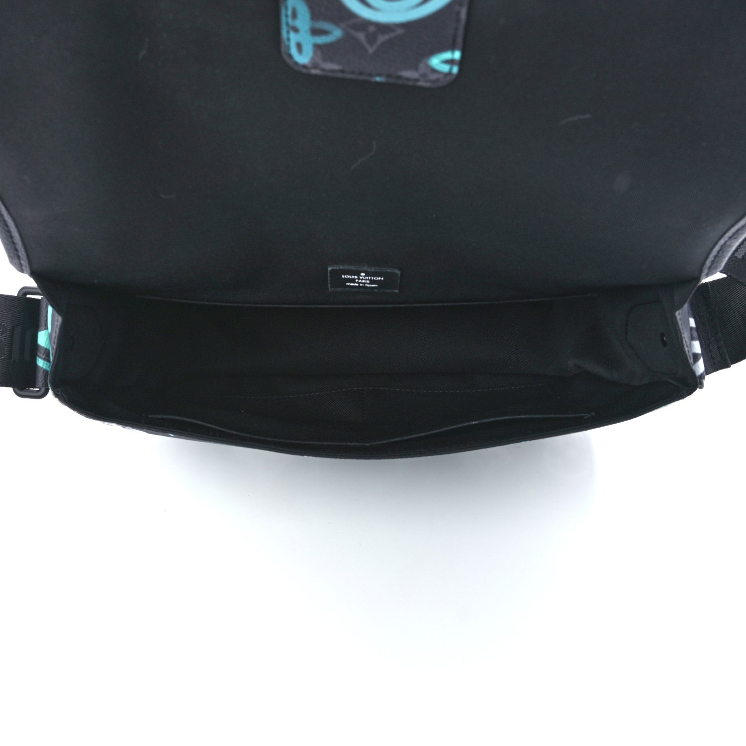 Louis Vuitton Monogram Eclipse LV Graffiti Archy Messenger MM Green Lights 5 of 11