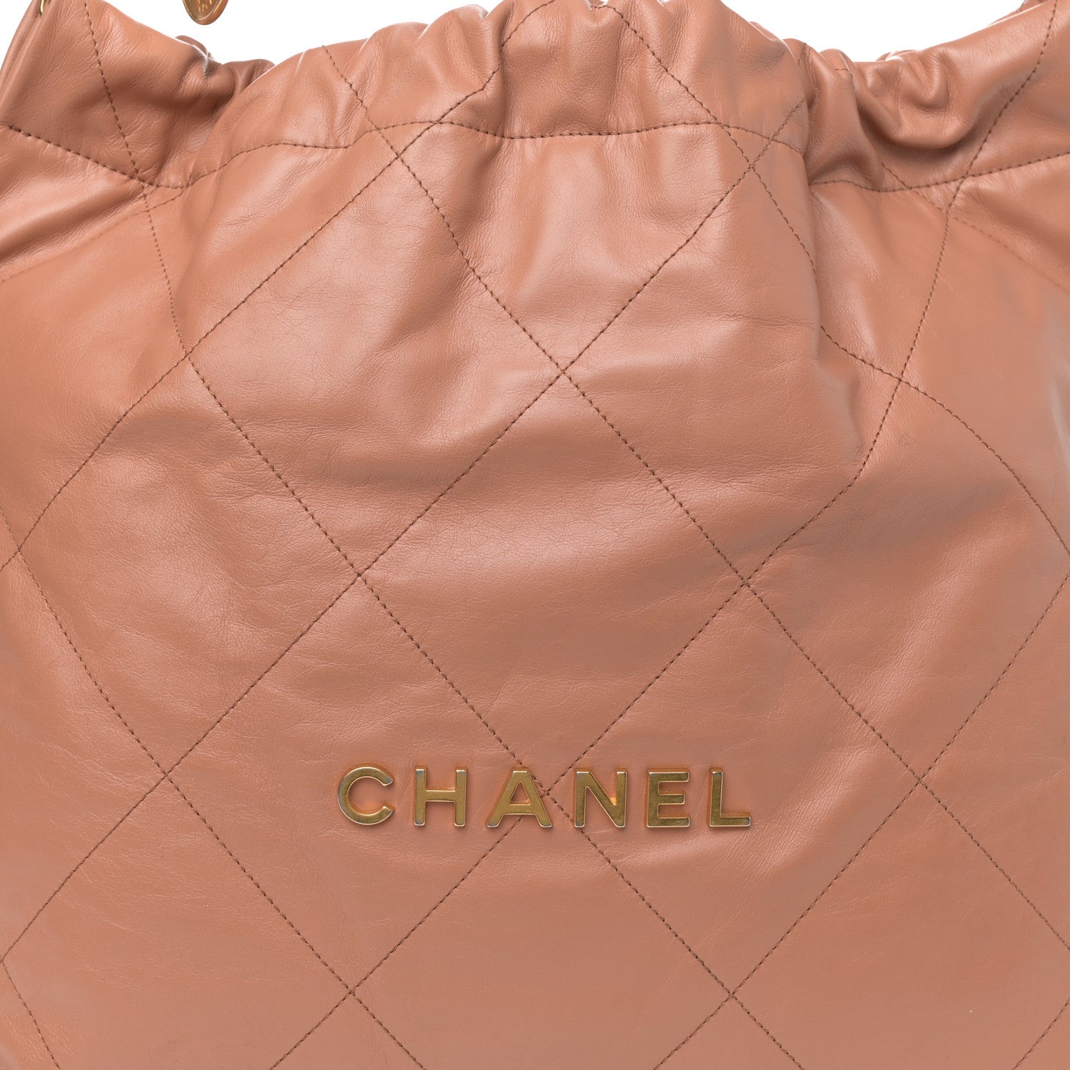 Chanel Shiny Calfskin Quilted Chanel 22 Brown 9 of 11