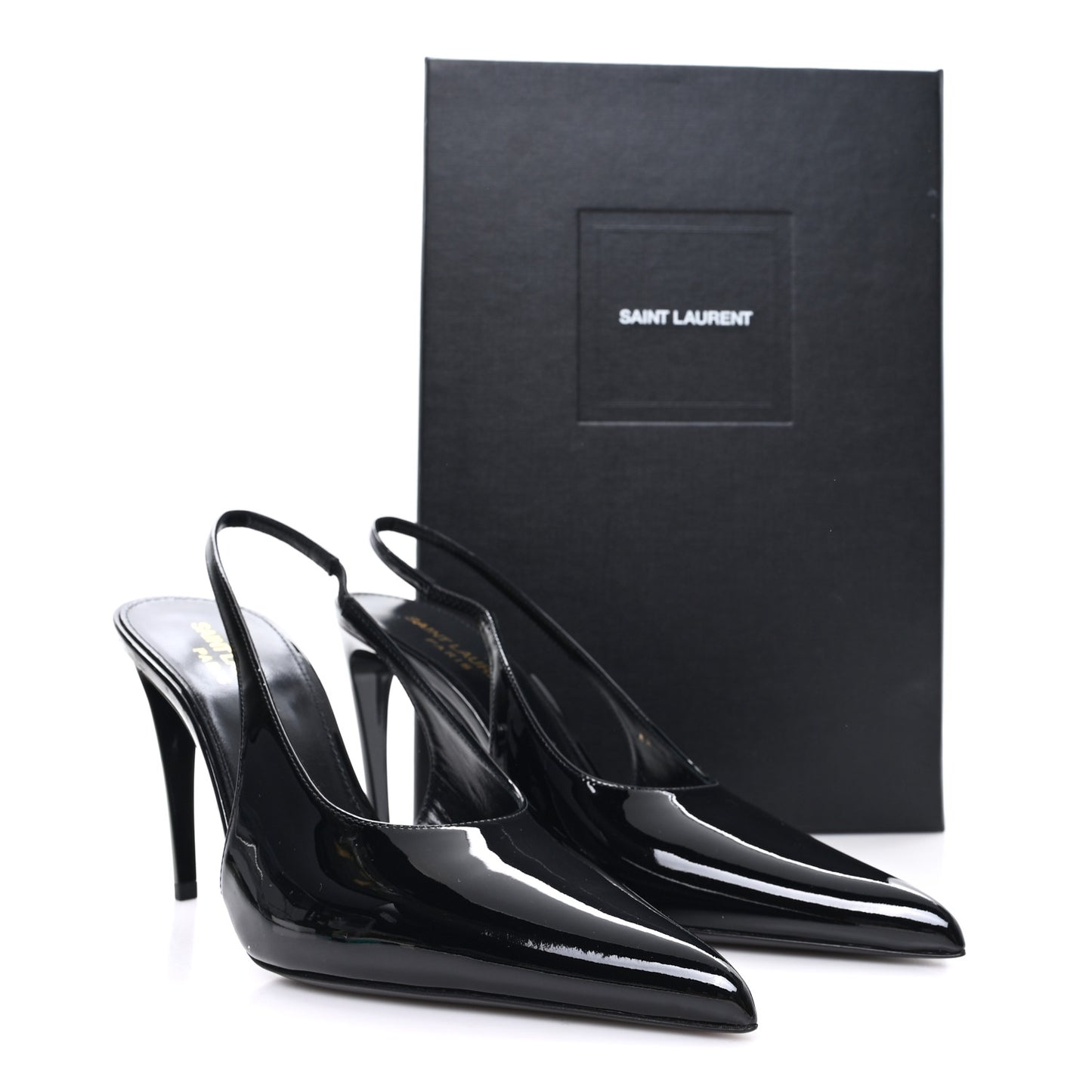 Vernice Grupy Kendall 90mm Slingback Pumps 37 Black
