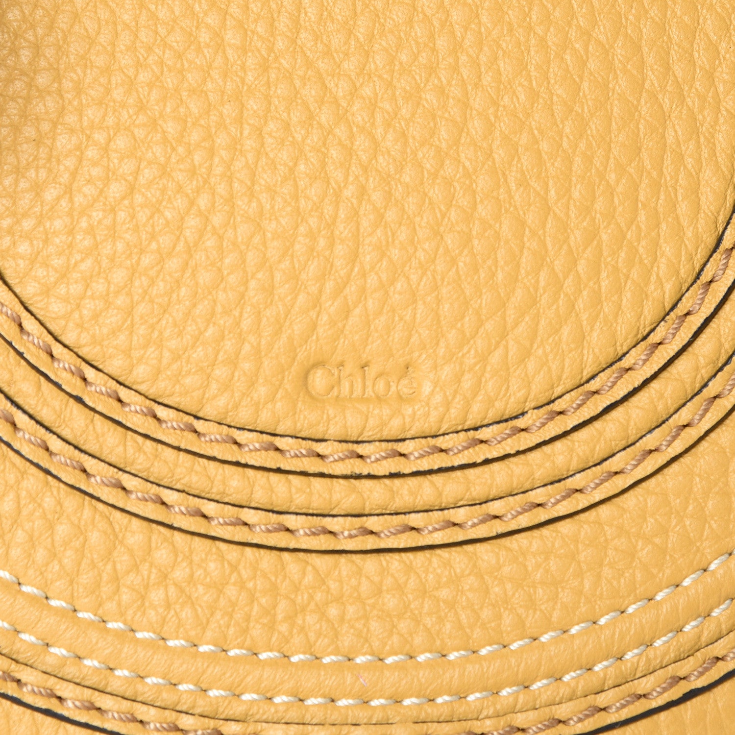 Chloe Calfskin Mini Marcie Round Crossbody Bag Dusty Yellow 11 of 11