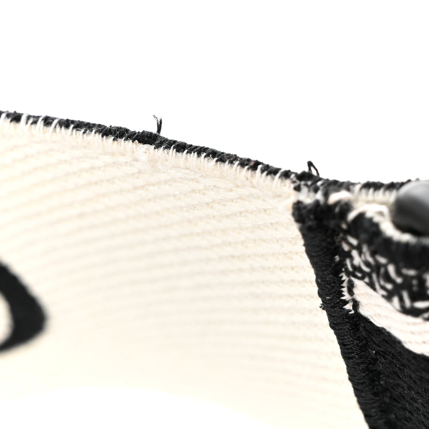 Canvas Embroidered Shoulder Strap Black Ultramatte