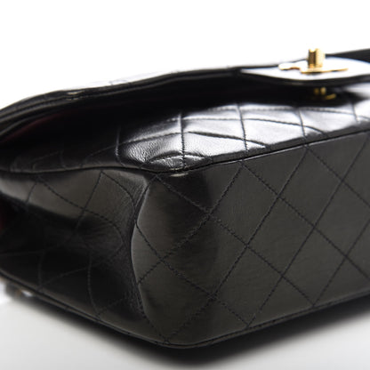 Chanel Lambskin Quilted Medium Double Flap Black 6 of 10
