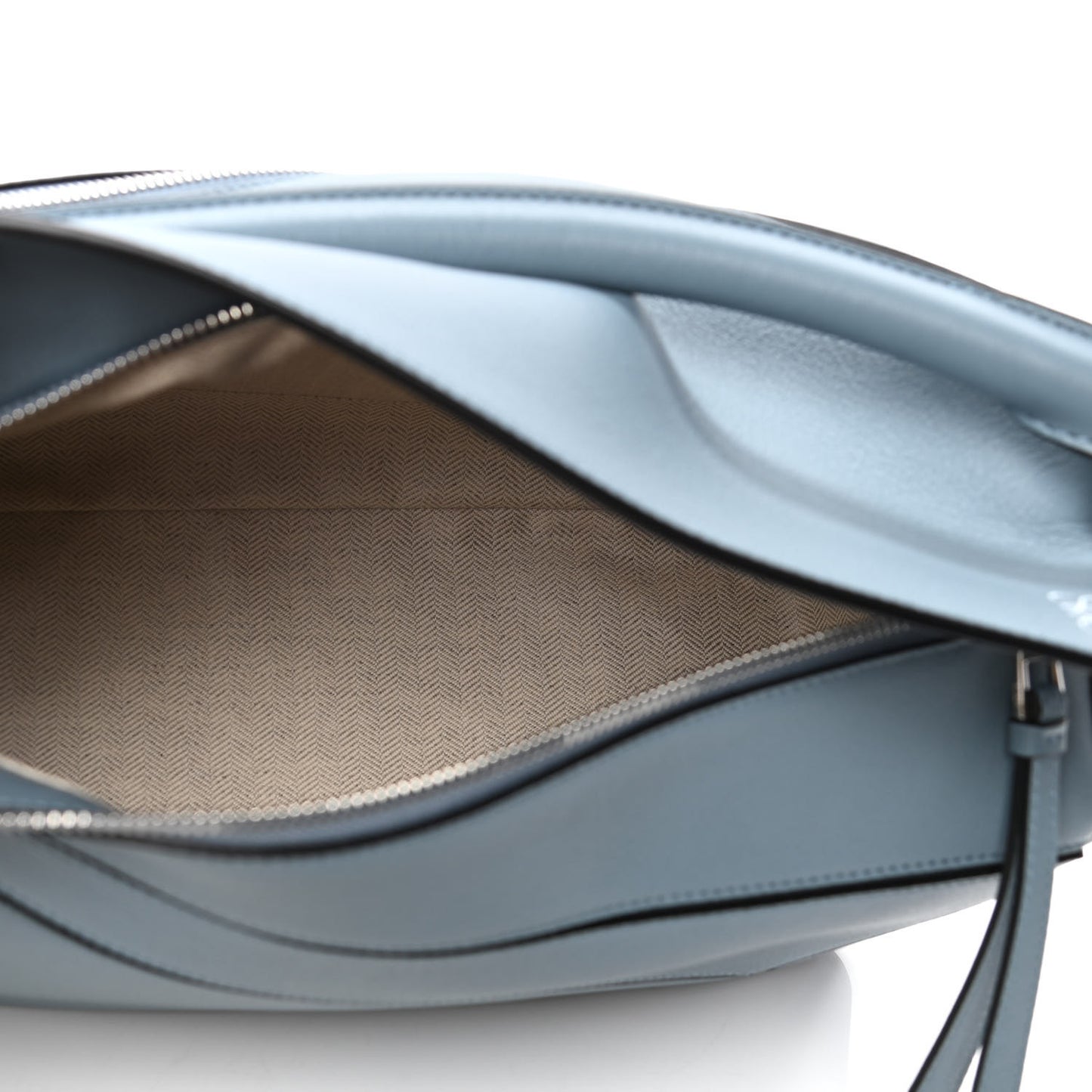 Calfskin Medium Puzzle Bag Stone Blue