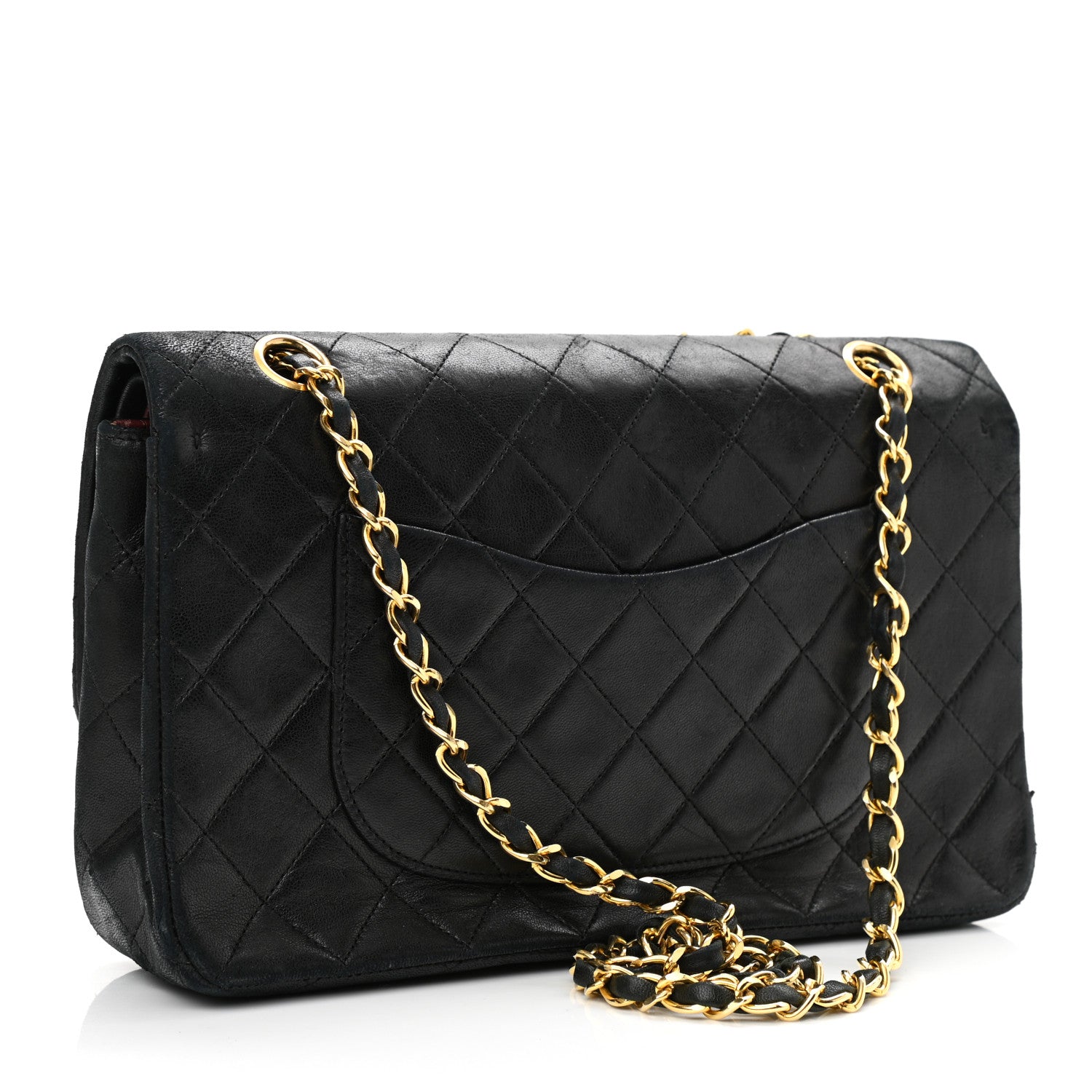 Chanel Lambskin Quilted Medium Double Flap Black 3 of 20
