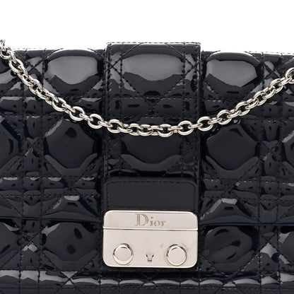 Christian Dior Patent Cannage Miss Dior Promenade Pouch Blue 7 of 9
